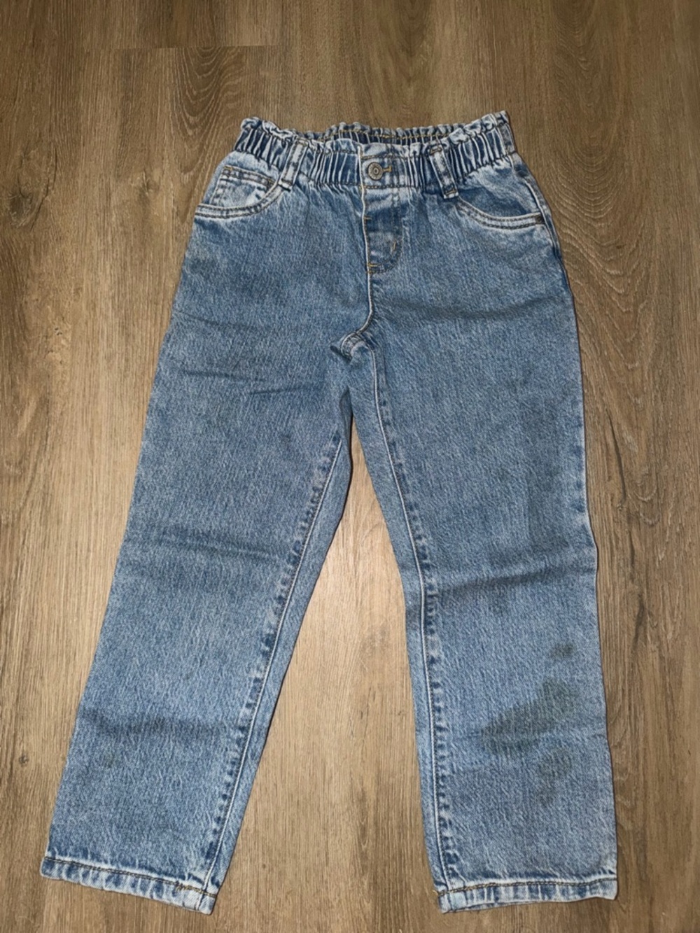 Cat & Jack Light Blue Paperbag Waist Jeans